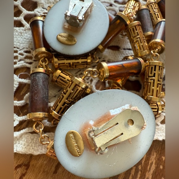 Artist Wendy Gell Earrings, Vintage Assembly Punk Pieces - Picture 3 of 10